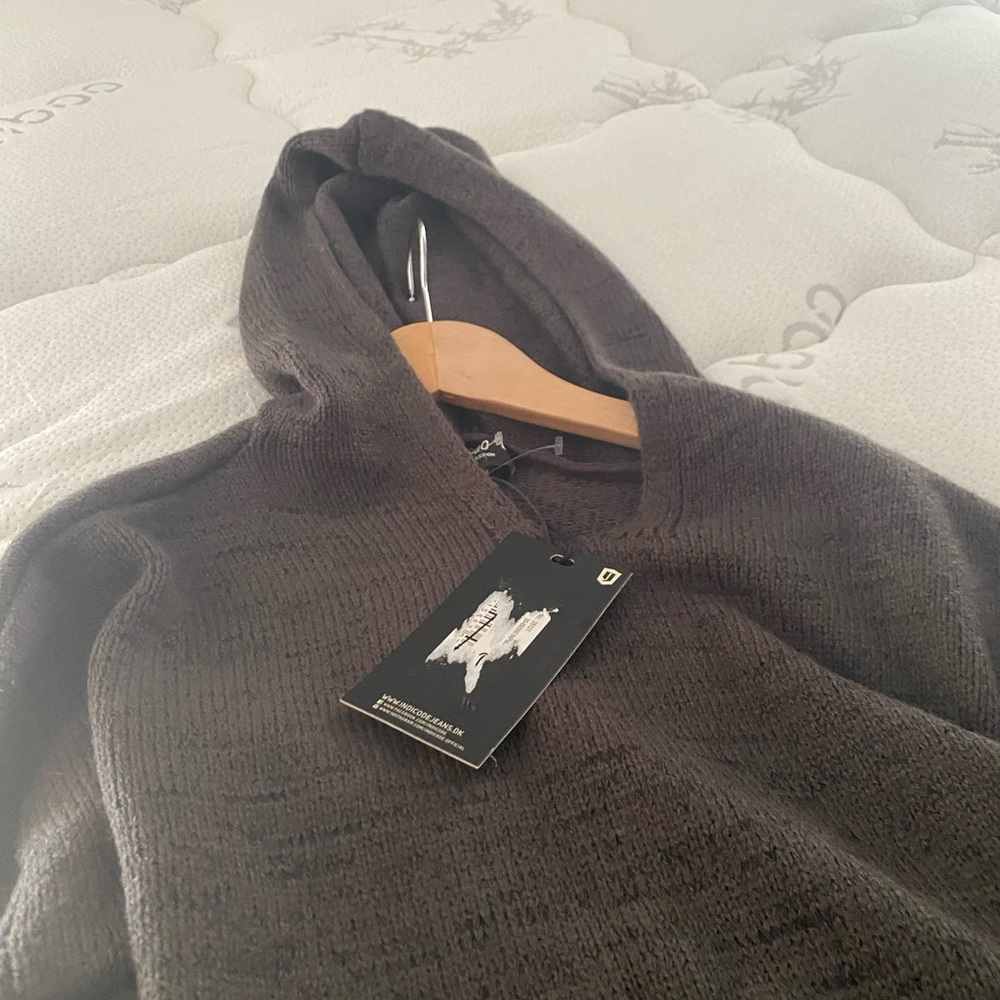 Indigo Charcoal Hooded Sweater